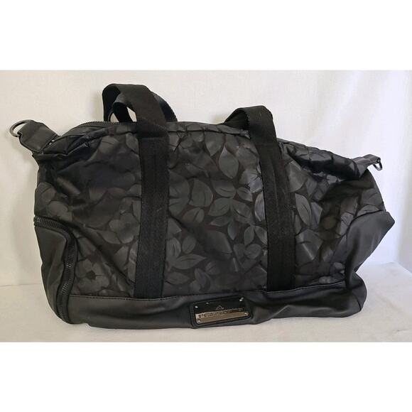 Adidas‎ by Stella McCartney Black Duffle Yoga Gym Bag Shoe Garage Athletic - Picture 1 of 16